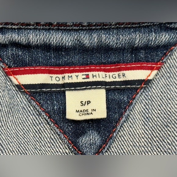 Women's Tommy Hilfiger Denim Button-up Jacket, Blue Size Small - Picture 12 of 13